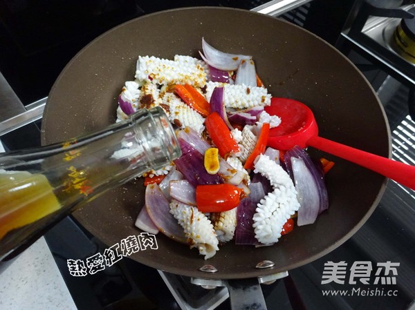 Sauce Fried Squid Roll recipe