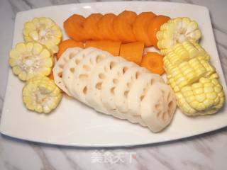 Pork Bone, Lotus Root and Corn Soup recipe