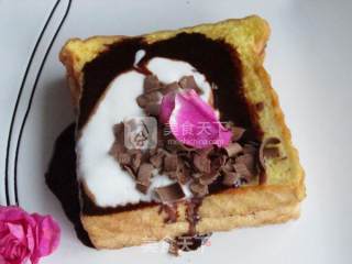 #aca烤明星大赛#chocolate West Toast recipe