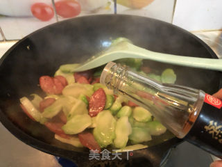 Stir-fried Beef Sausage with Vegetables recipe