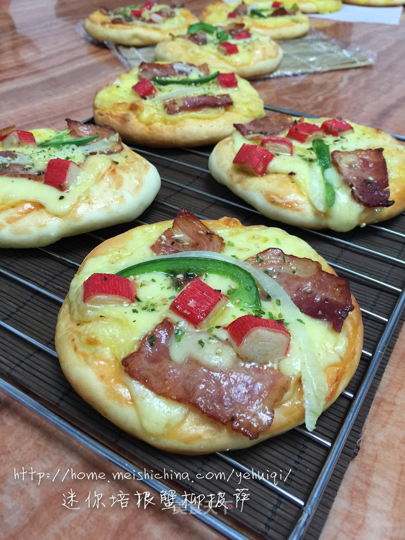 Bacon Crab Stick Pizza recipe