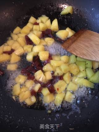 Pineapple Fried Rice with Rock Sugar recipe