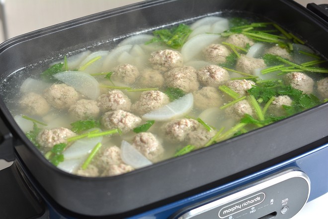 Radish Lamb Meatball Soup recipe