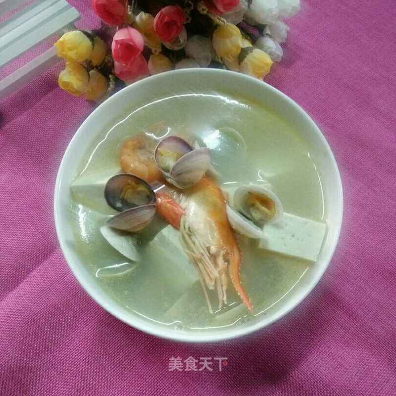 Clam Tofu Soup recipe