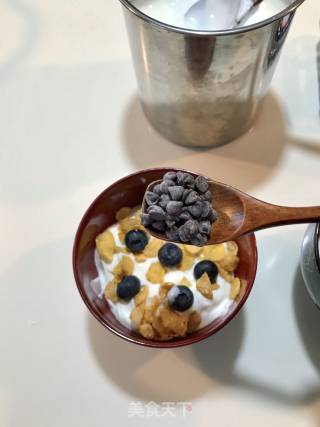 Blueberry Oatmeal Peas Yogurt recipe