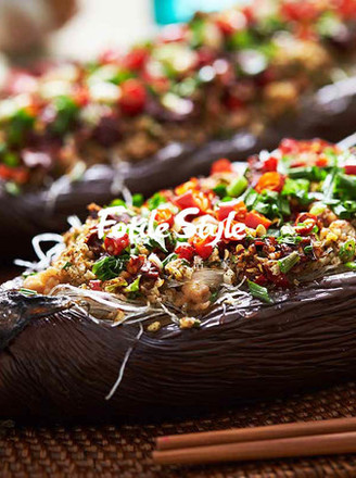 Roasted Eggplant with Garlic Vermicelli