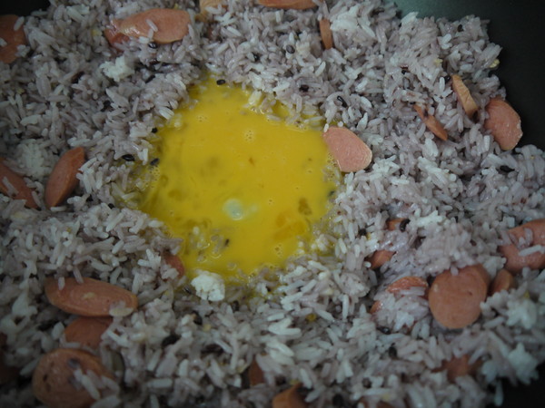 Intestines and Egg Fried Rice recipe