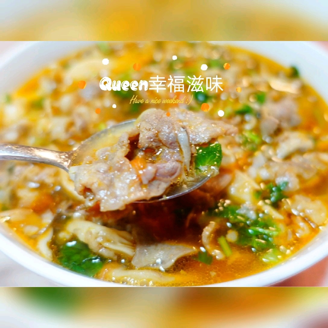 #贴秋膘# Beef Beef Tomato Mushroom Soup (one Soup for Multiple Uses) recipe