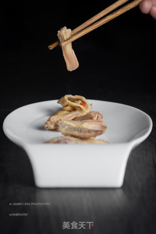 Three Treasures Marinated in Summer Honey Lees-duck Tongue, Wing Tip, Pig Intestines recipe