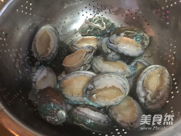 Baby Abalone with Scallion Oil recipe