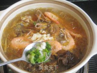 Sea Shrimp and Crab Vermicelli in Clay Pot recipe