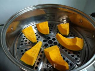 Pumpkin Purple Sweet Potato Glutinous Rice Cake recipe