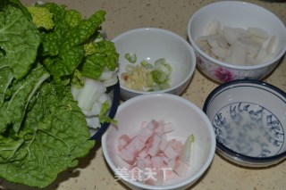 Rice Cake Stir-fried Cabbage with Milk recipe