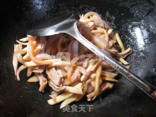 Stir-fried Rice White with Onion Pork Belly recipe