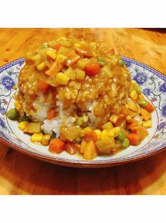 Lazy Coconut Spicy Curry Rice
