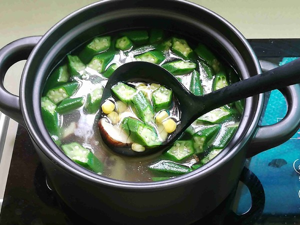 Okra Corn Lean Meat Soup recipe