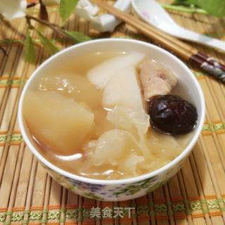 Apple Snow Fungus and Yam Soup recipe