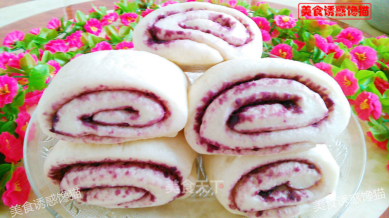 Purple Potato Coconut Flower Roll recipe