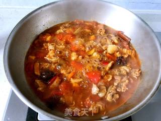 Braised Beef Brisket with Tomato Sauce and Soy Beans recipe