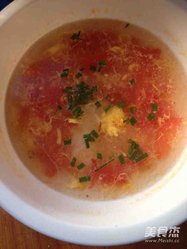 Tomato Duck Egg Soup recipe