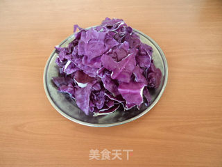 Roasted Purple Cabbage with Hericium recipe