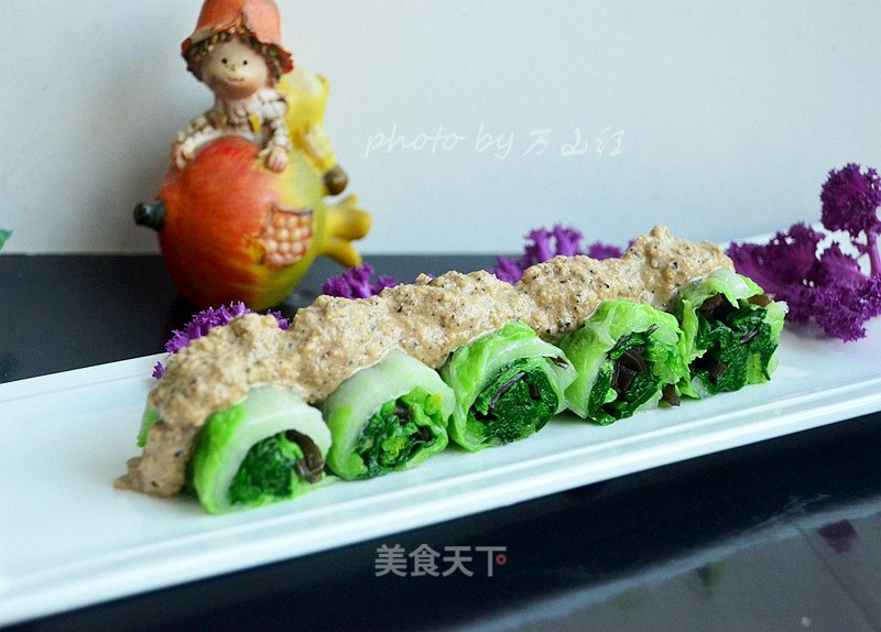 [henan] Nut Sauce with Cabbage Rolls recipe