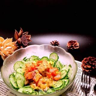 Salmon Cucumber Salad recipe