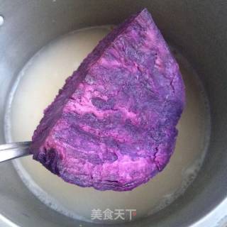 Latte Purple Sweet Potato Oatmeal Paste recipe