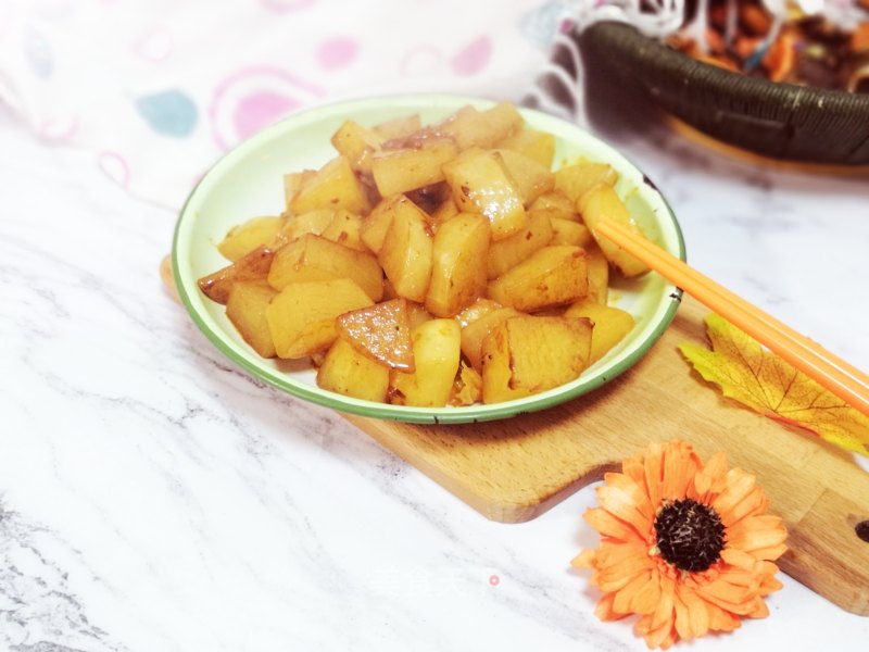 Braised Radish with Kimchi recipe