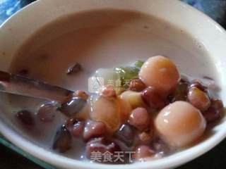 Red Bean Lotus Seed Taro Ball Syrup recipe