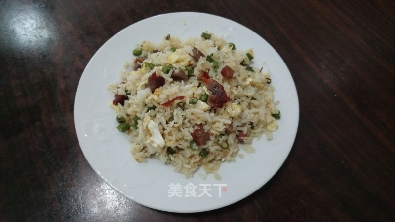 Fried Rice with Long Bean Braised Egg recipe