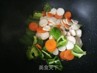 Stir-fried King Pleurotus with Wrinkled Pepper recipe