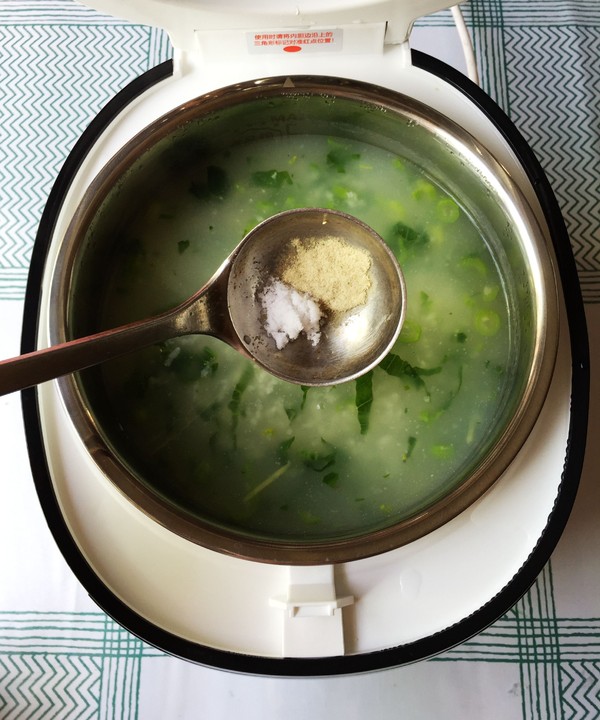 Mustard Seafood Congee recipe