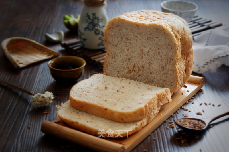 Red Rice Toast-bread Machine Version recipe