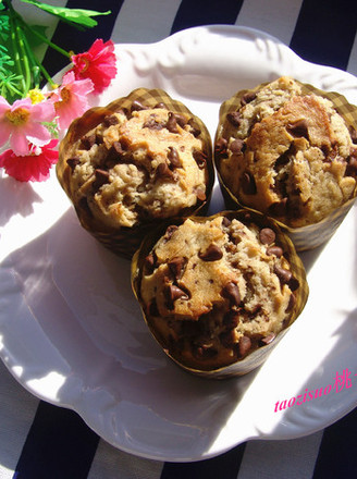 Banana Chocolate Bean Muffin recipe
