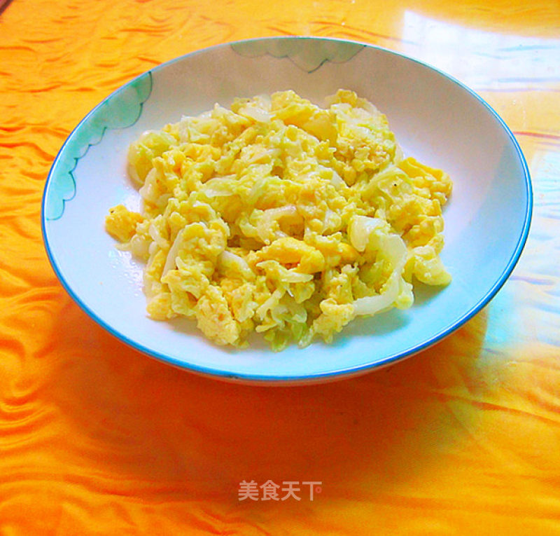 Scrambled Eggs with Cabbage recipe