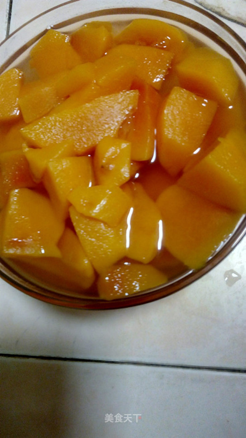 Canned Yellow Peach with Rock Sugar recipe