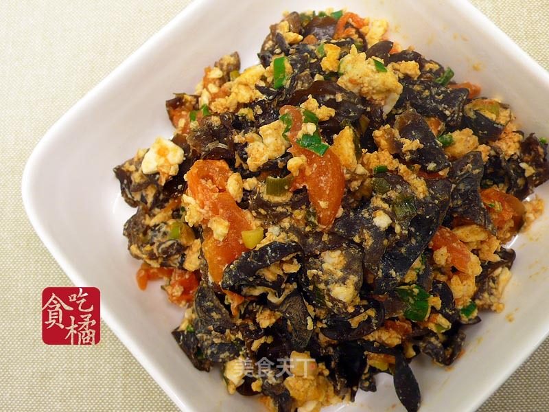 Stir-fried Fungus with Salted Egg and Tomatoes ☆ Stir-fried Vegetables with Salted Egg 10 recipe