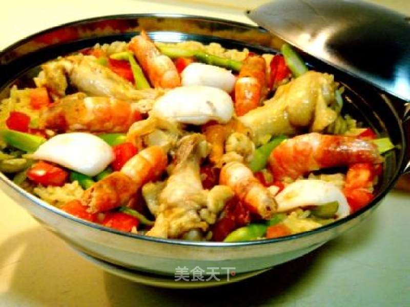 Spanish Seafood Pot Rice recipe