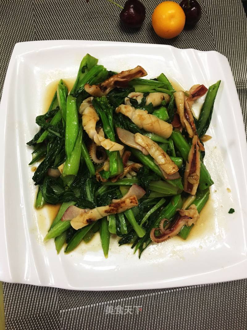 Raw Stir-fried Choy Sum recipe