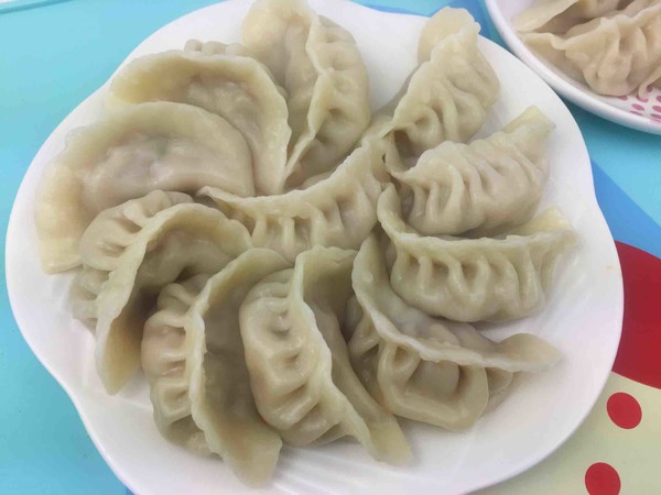 White Cauliflower Pork Dumplings recipe