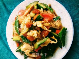 Scrambled Eggs with Cucumber recipe