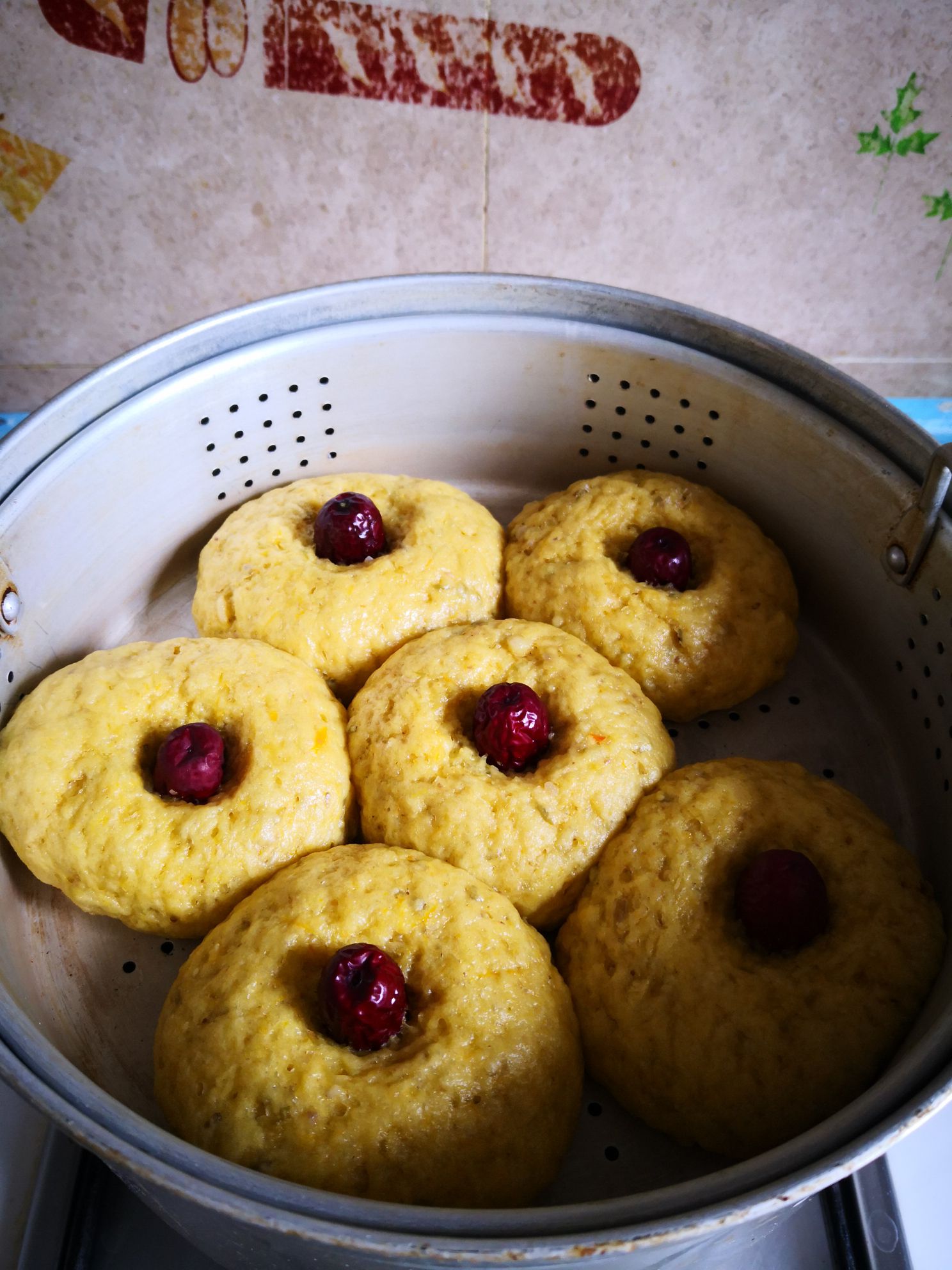 Pumpkin Mung Bean Buns recipe