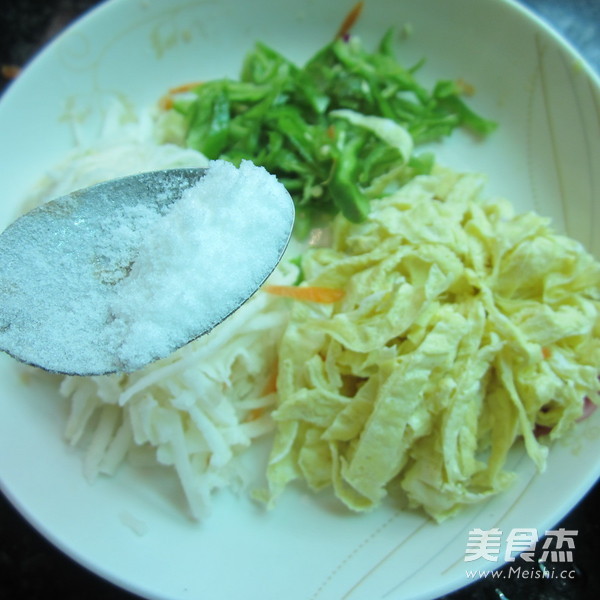 Cold Potato Egg Shreds recipe