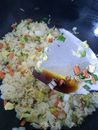 Fried Rice with Mixed Vegetables and Eggs recipe