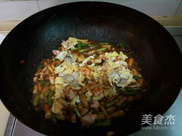 Seafood Green Vegetable Egg Sauce recipe