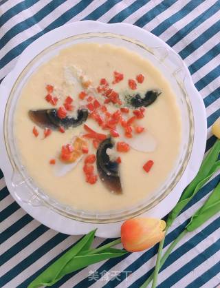 Three-color Steamed Egg recipe