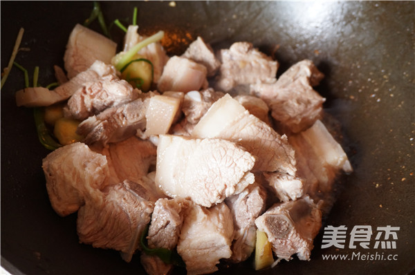 Pork with Dried Vegetables and Plum recipe