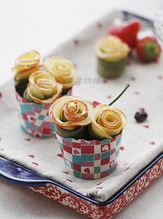 Apple Rose Edition Matcha Muffin recipe