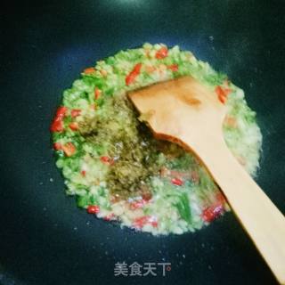 Eggplant with Chopped Pepper recipe